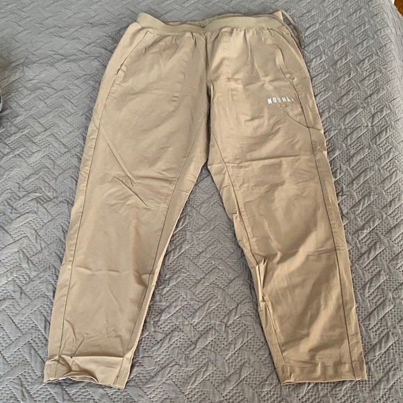 NOBULL Men's Beige Joggers - Picture 1 of 4